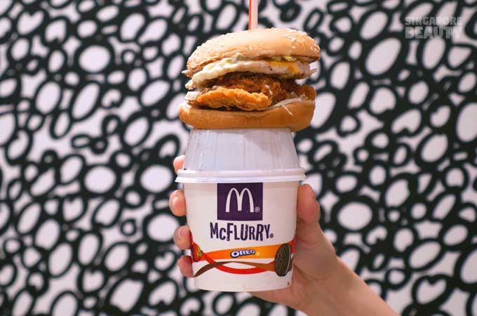 eggcellent mcspicy burger and mcflurry