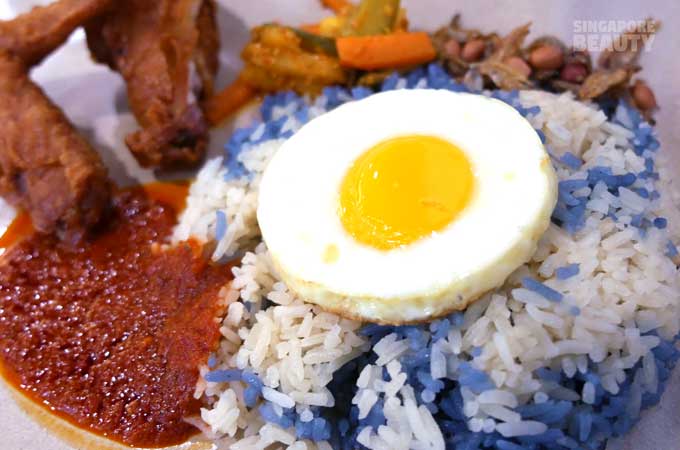 jia xian nasi lemak blue-rice