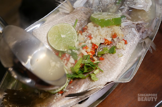thai lime fish seabass
