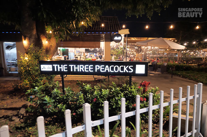 the three peacocks entrance