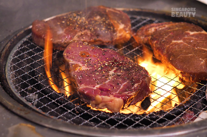 grilled beef steak