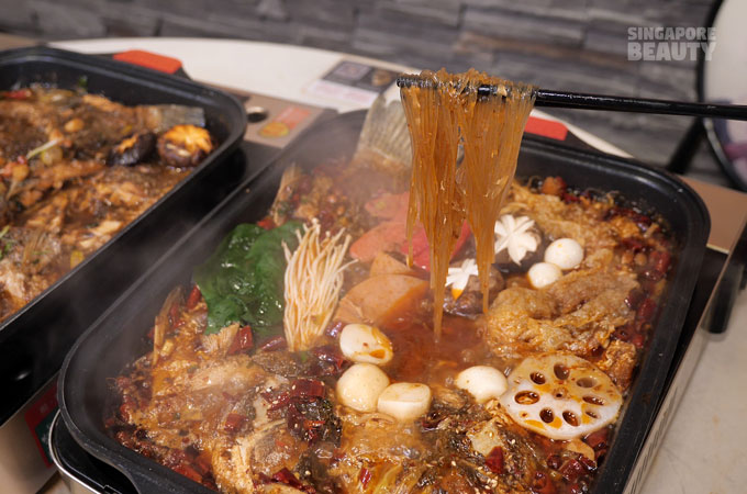 grill fish hotpot