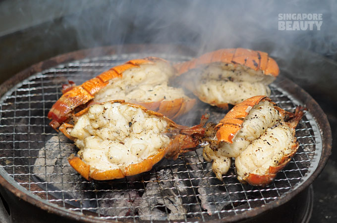 char-grilled lobster tail