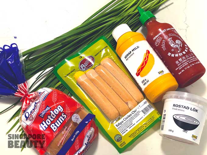 ingredients-for-Ikea-hotdog