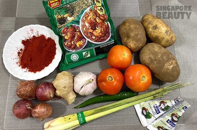 ingredients-for-lemongrass-curry-chicken