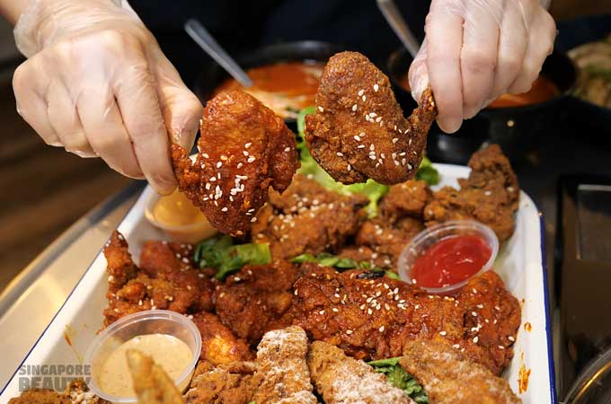 Korean fried chicken wings