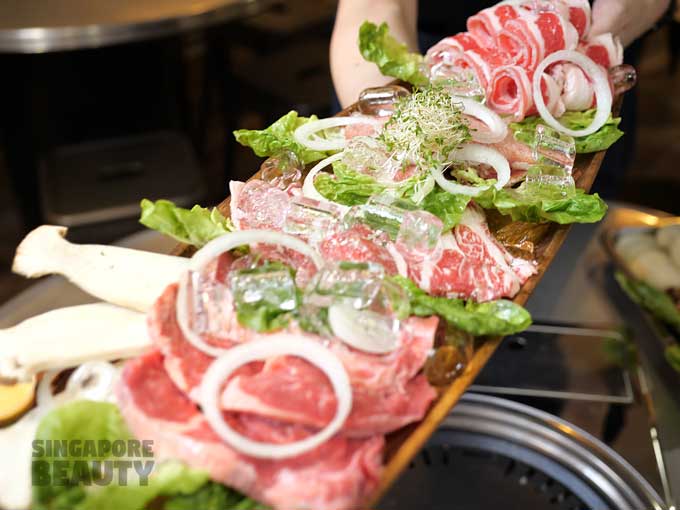 mixed BBQ beef platter