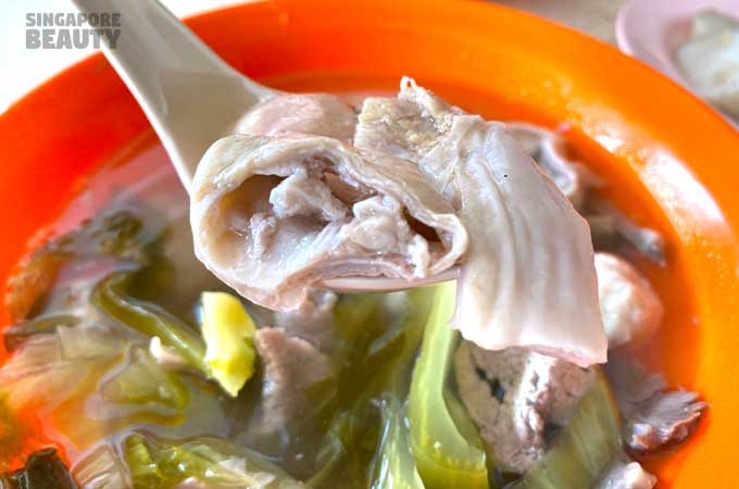 pork intestine soup