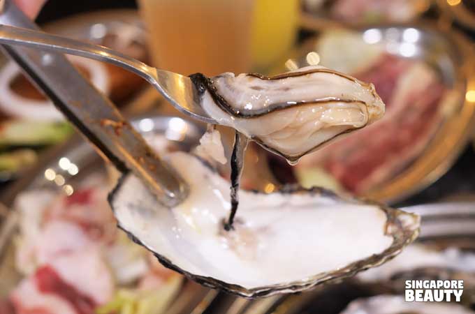 live oysters buffet