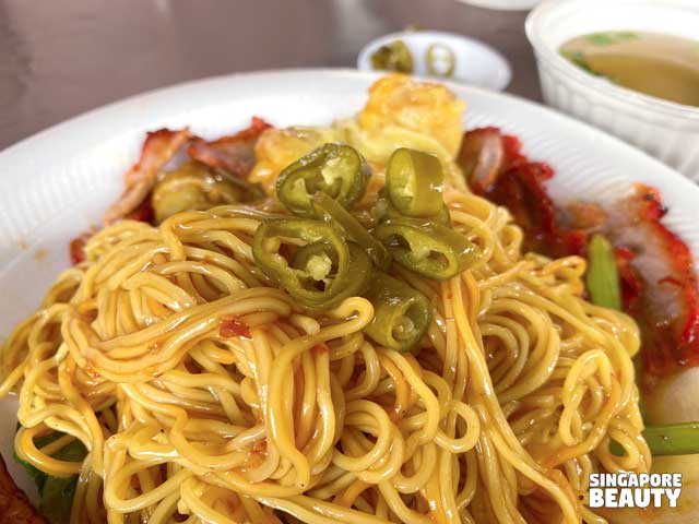 pickle chilli noodle