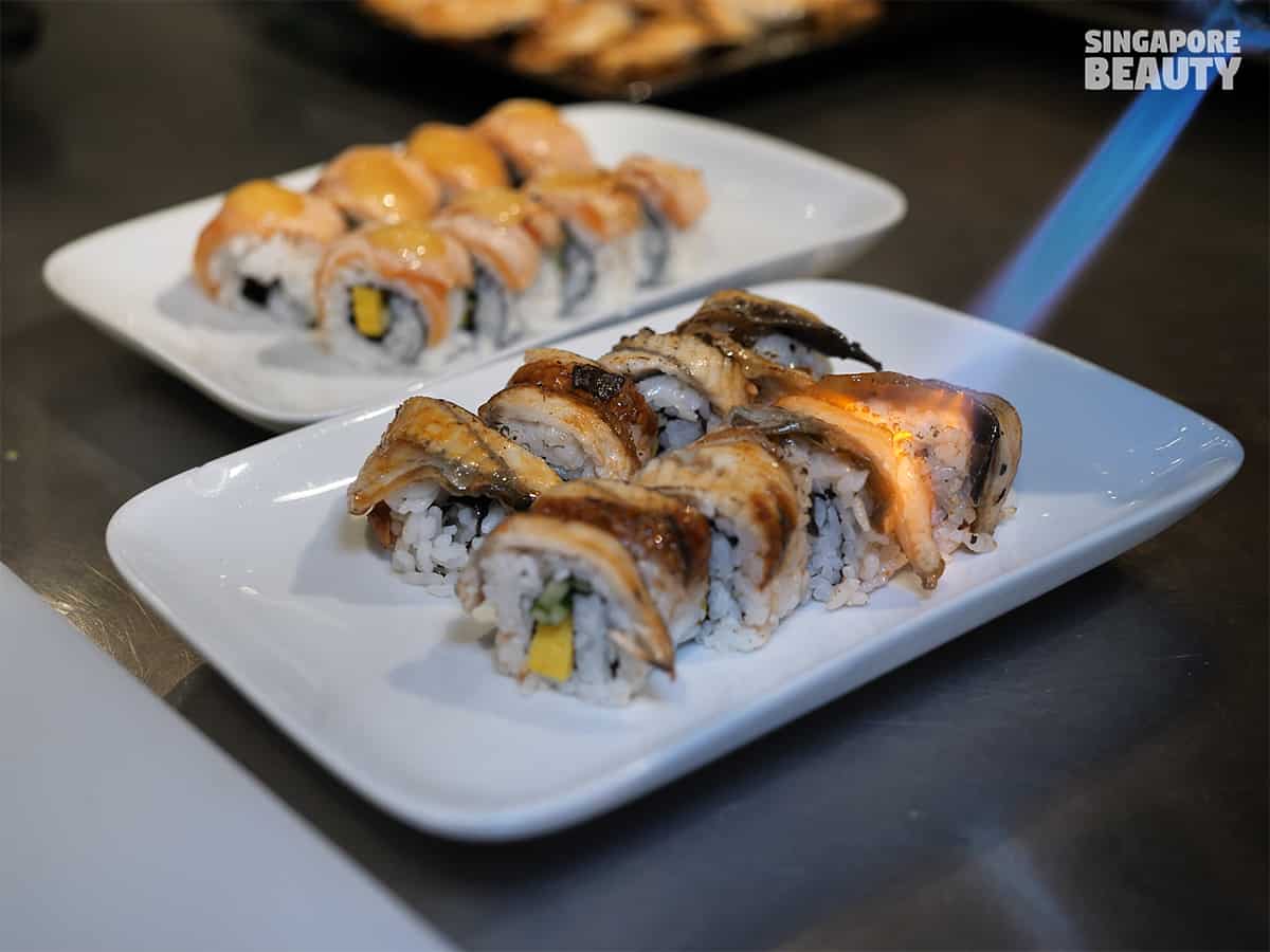 Japanese sushi roll