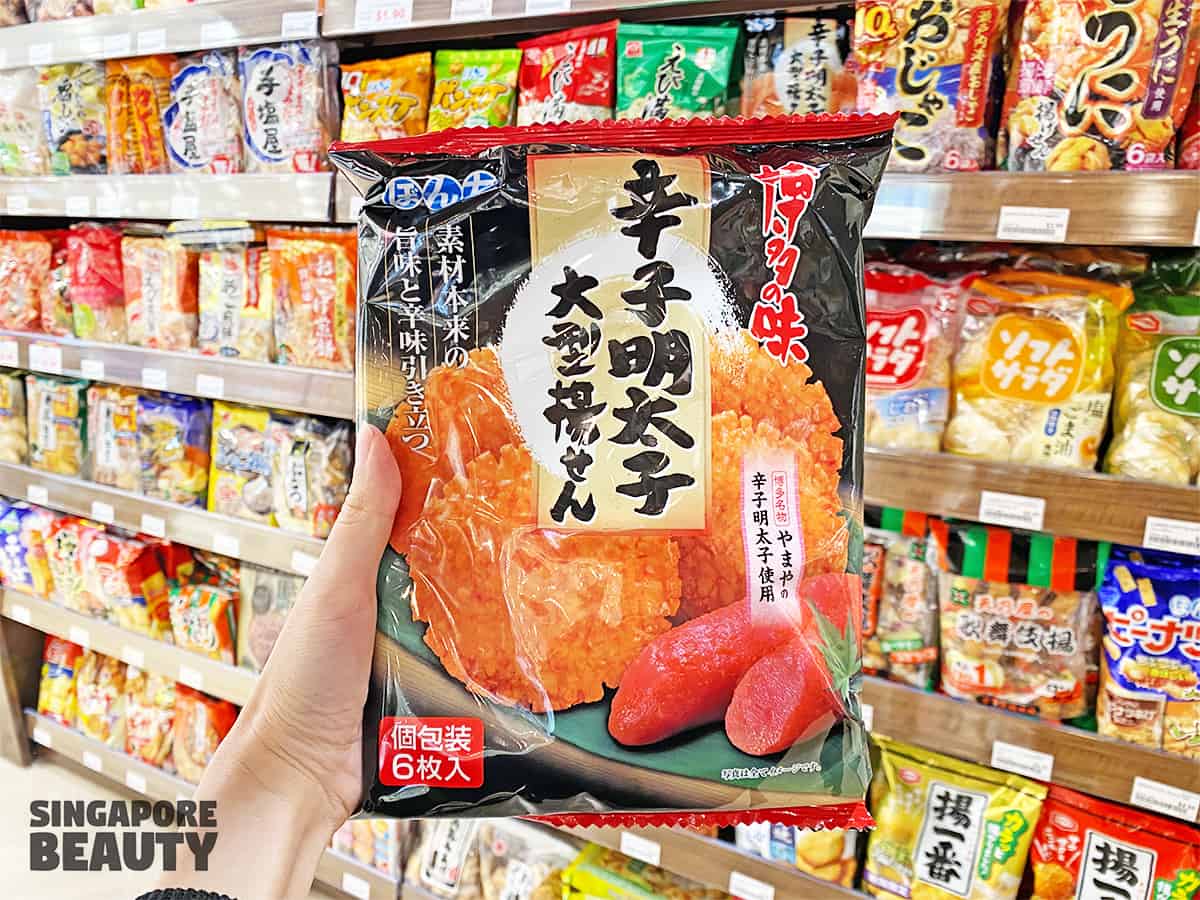 Meidi-Ya snack mentaiko crackers