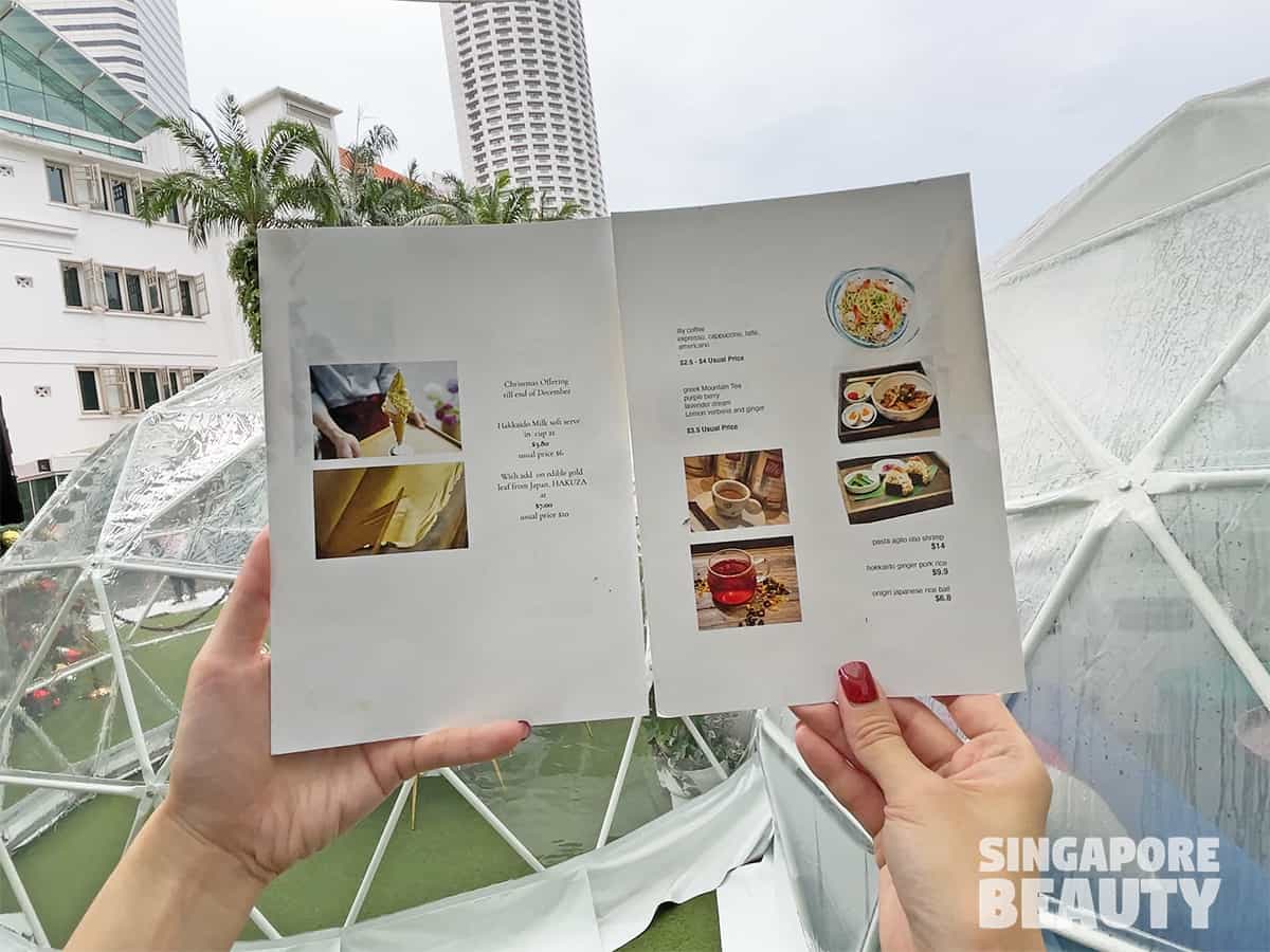 Dome dining capitol singapore chijmes dome dining menu