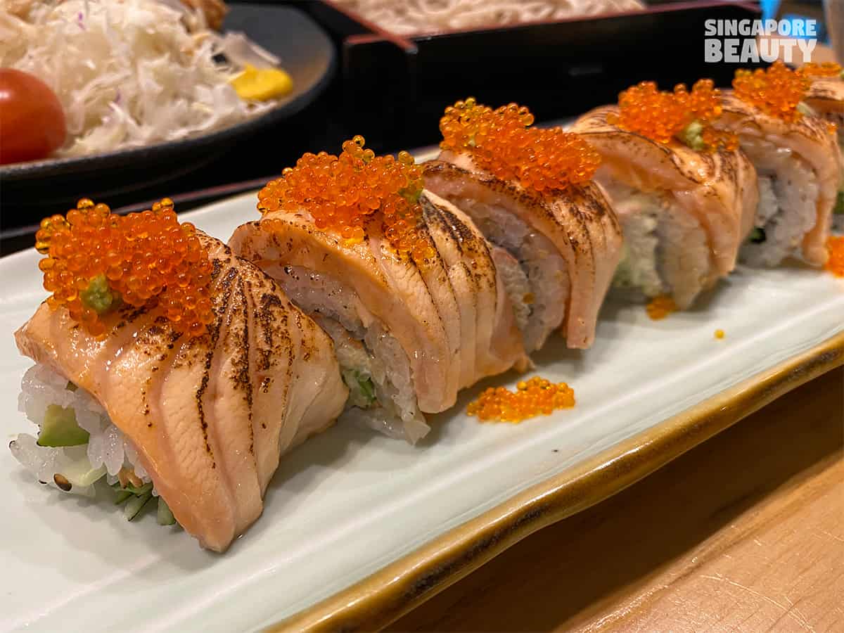Tonkichi Sushi and Tonkatsu menu sushi roll