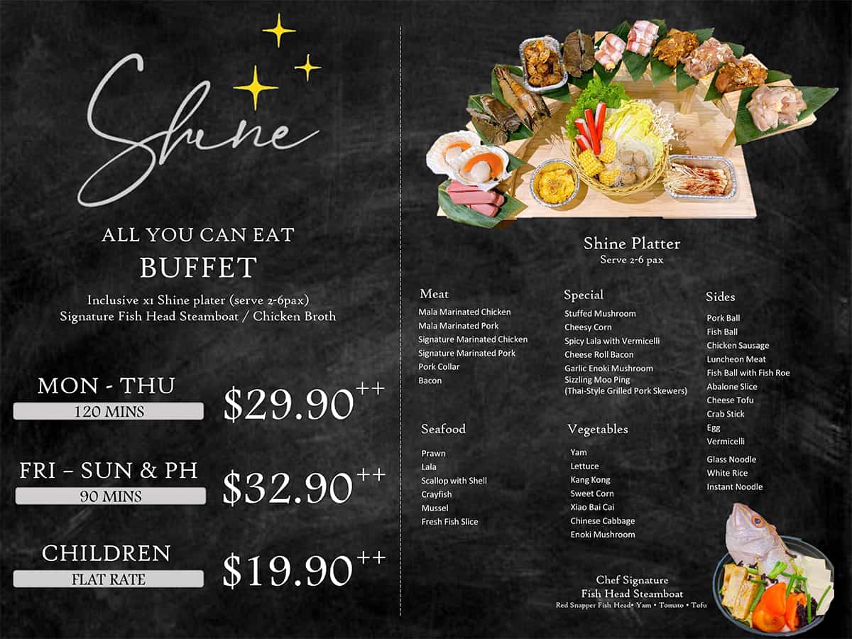 shine bbq menu