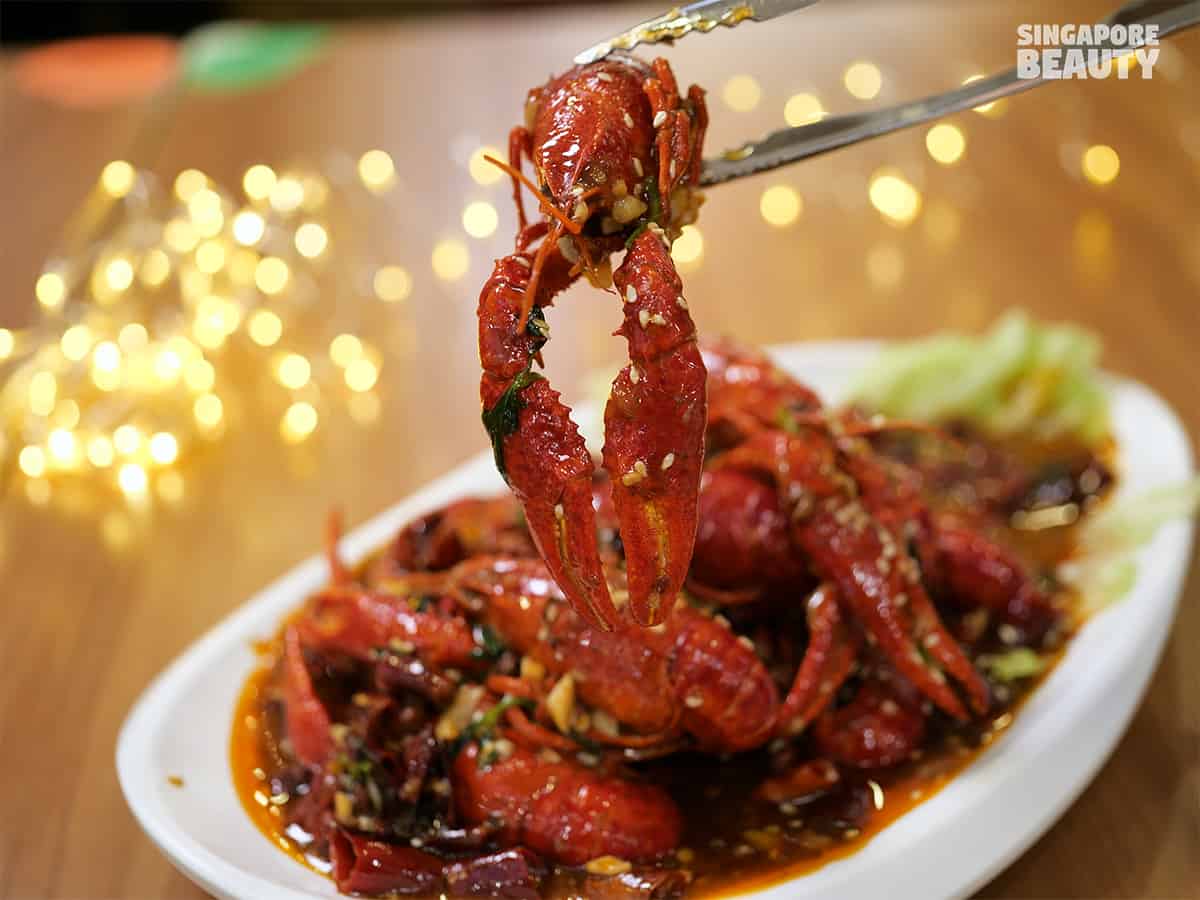 Wang Xing Mala Kitchen sichuan spicy crawfish dish orchard