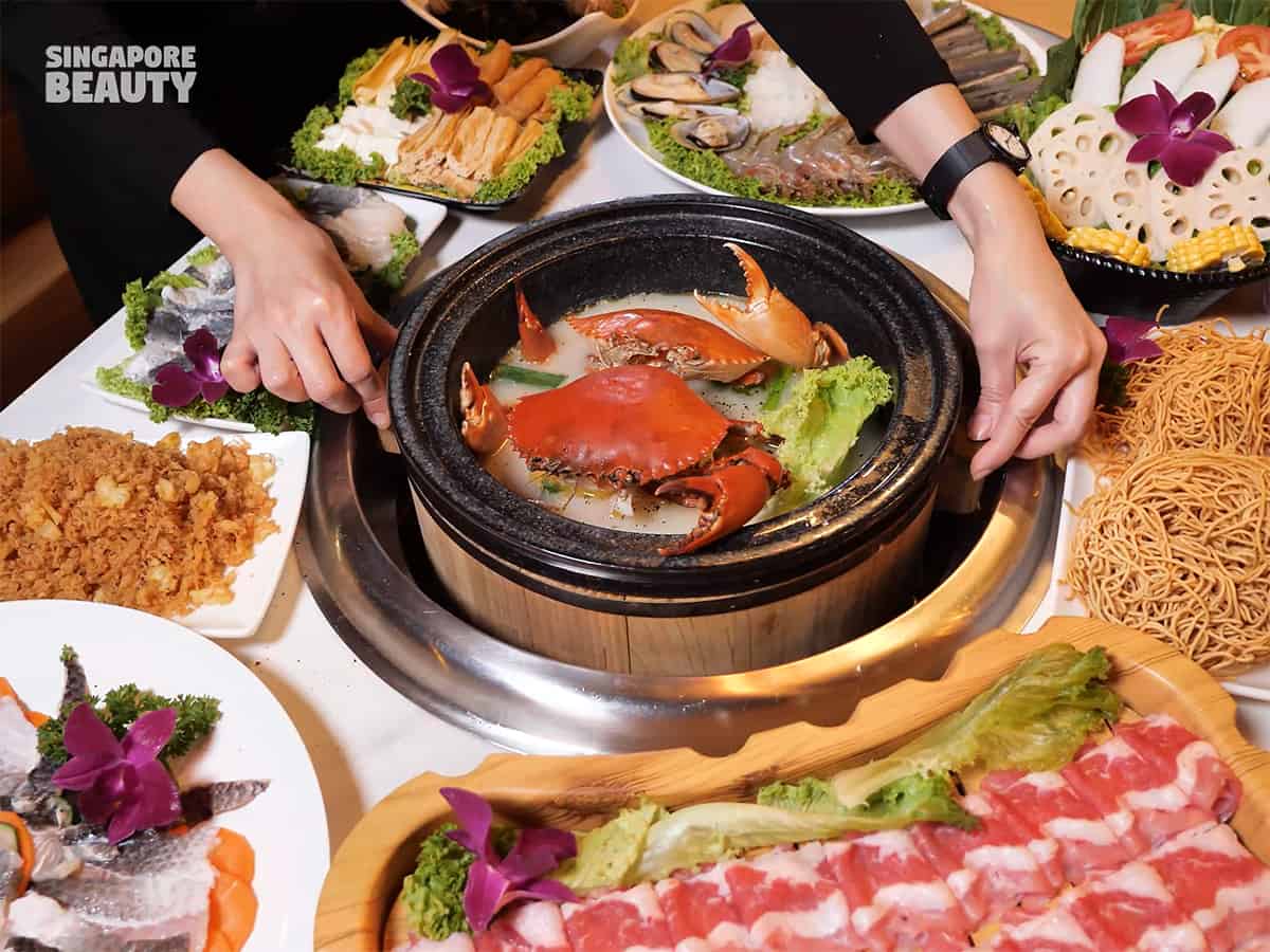 jiugongge crab sauna stone fish hotpot buffet