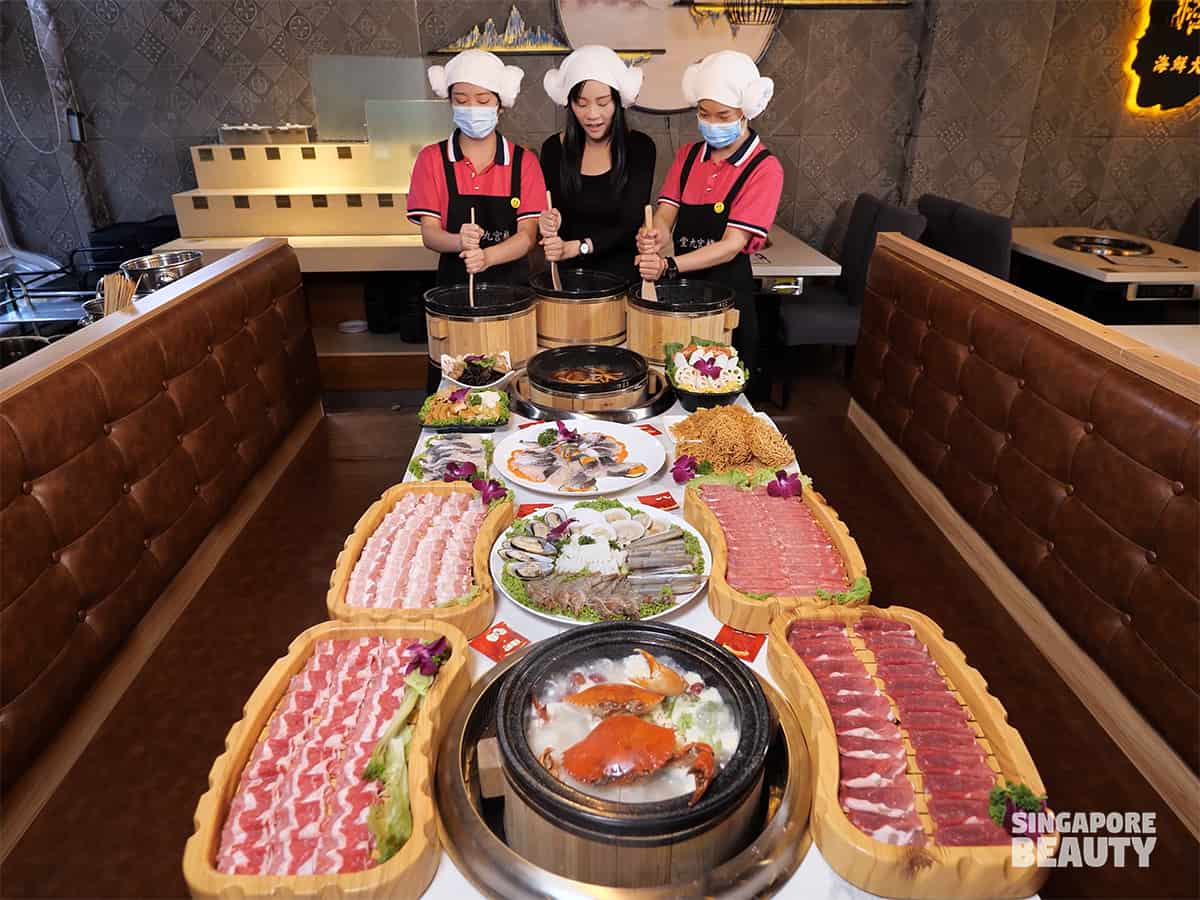 jiugongge sauna stone fish hotpot buffet