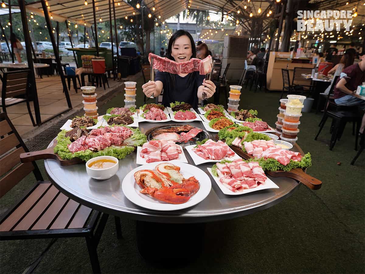 Singapore's Largest AL Fresco BBQ Wagyu Meat Buffet At The Three Peacocks -  SingaporeBeauty