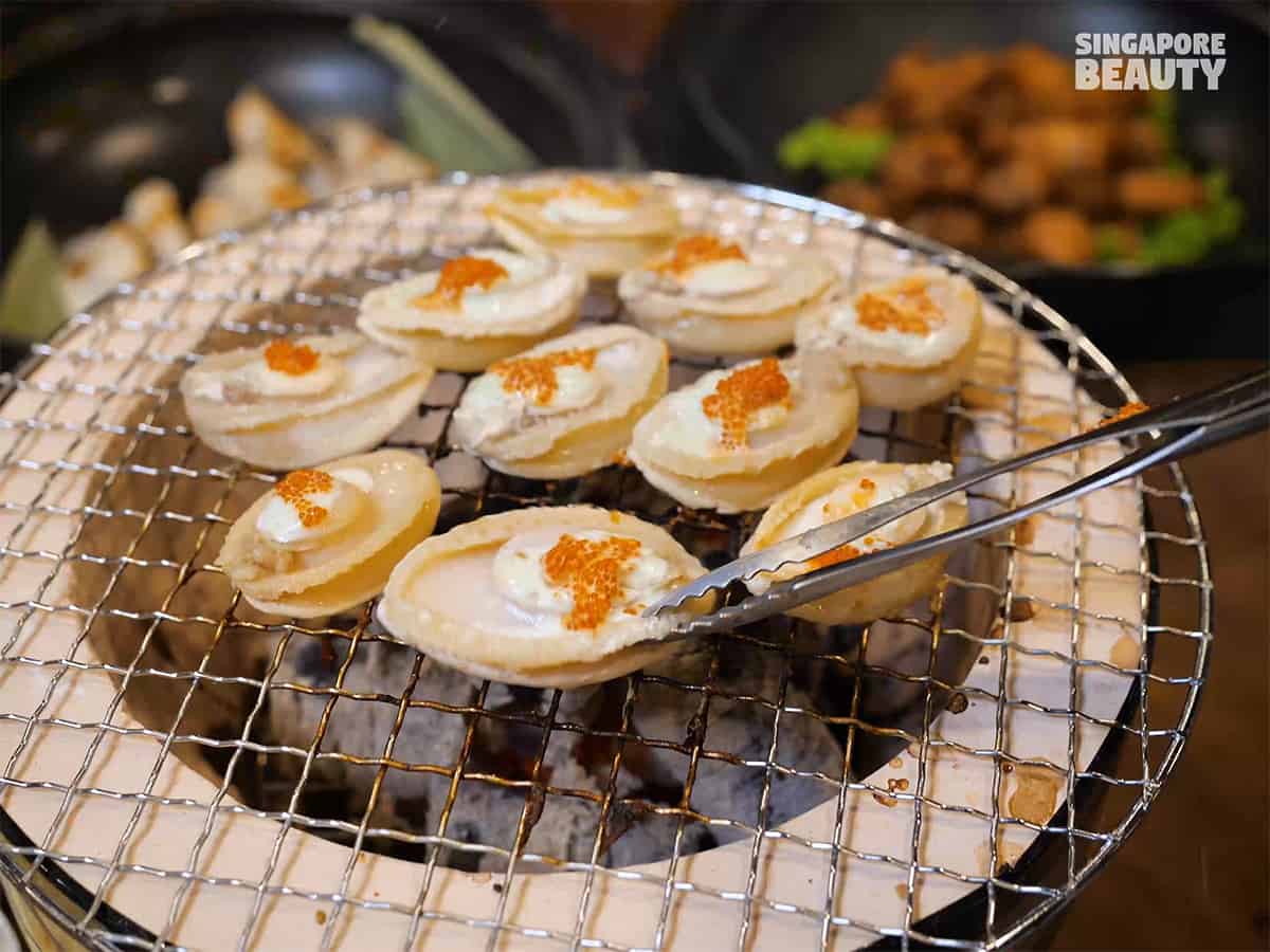 kujaku yaki abalone buffet