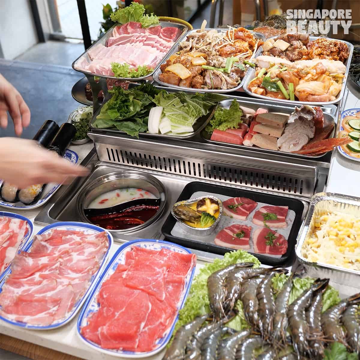 personal bbq hotpot