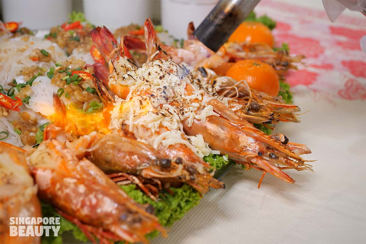 cheese prawns