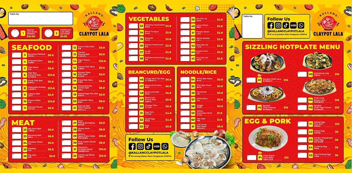 kallang claypot lala menu price