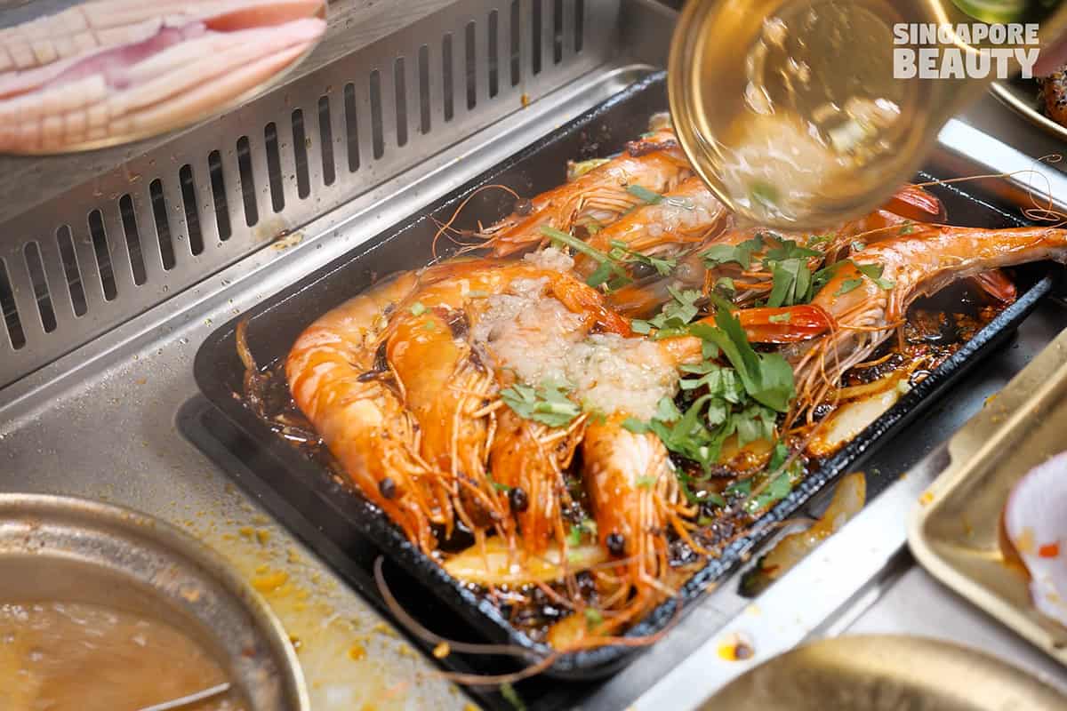 grill prawn